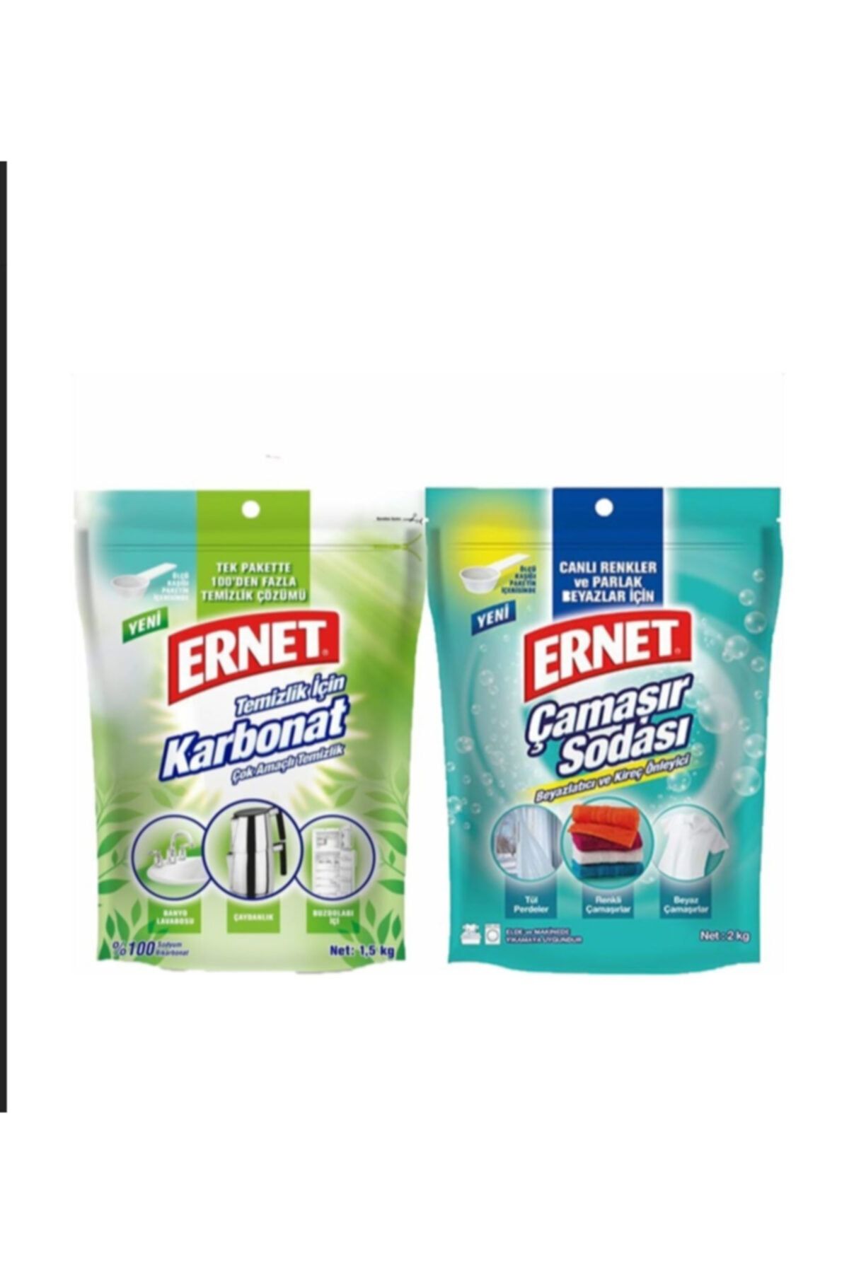 Ernet Karbonat 1,5 kg + Çamaşır Sodası 2 kg