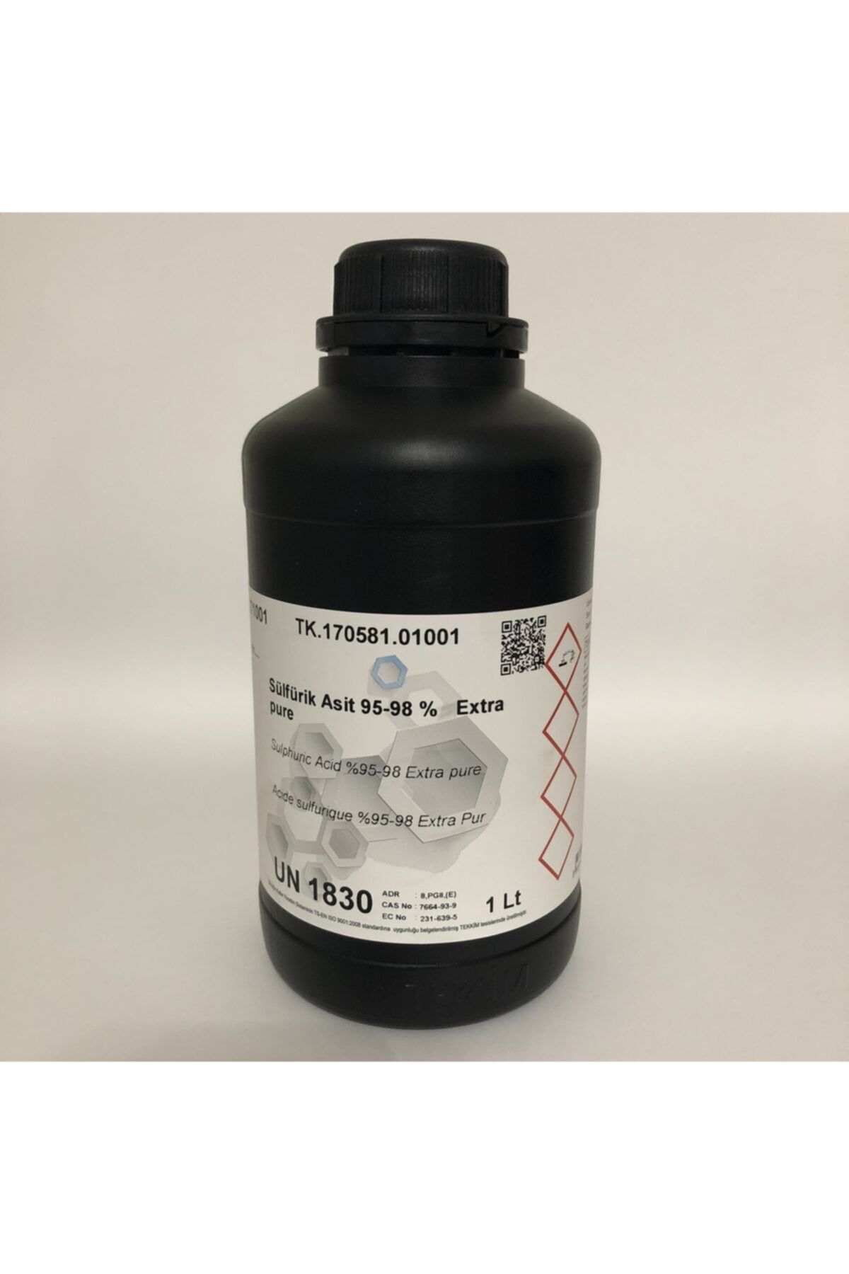 lepus kimya Sülfürik Asit 95-98 % Extra Pure 1 Litre