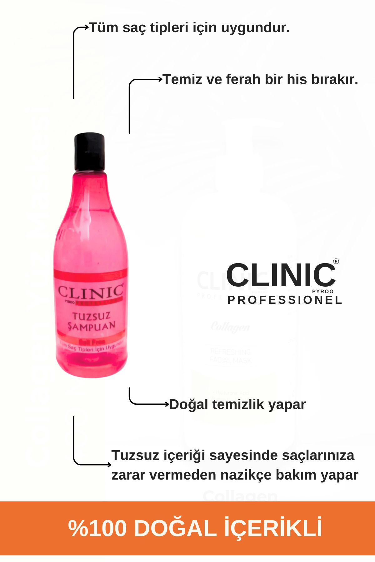 CLINIC PYROO Tuzsuz Şampuan (500 ML)