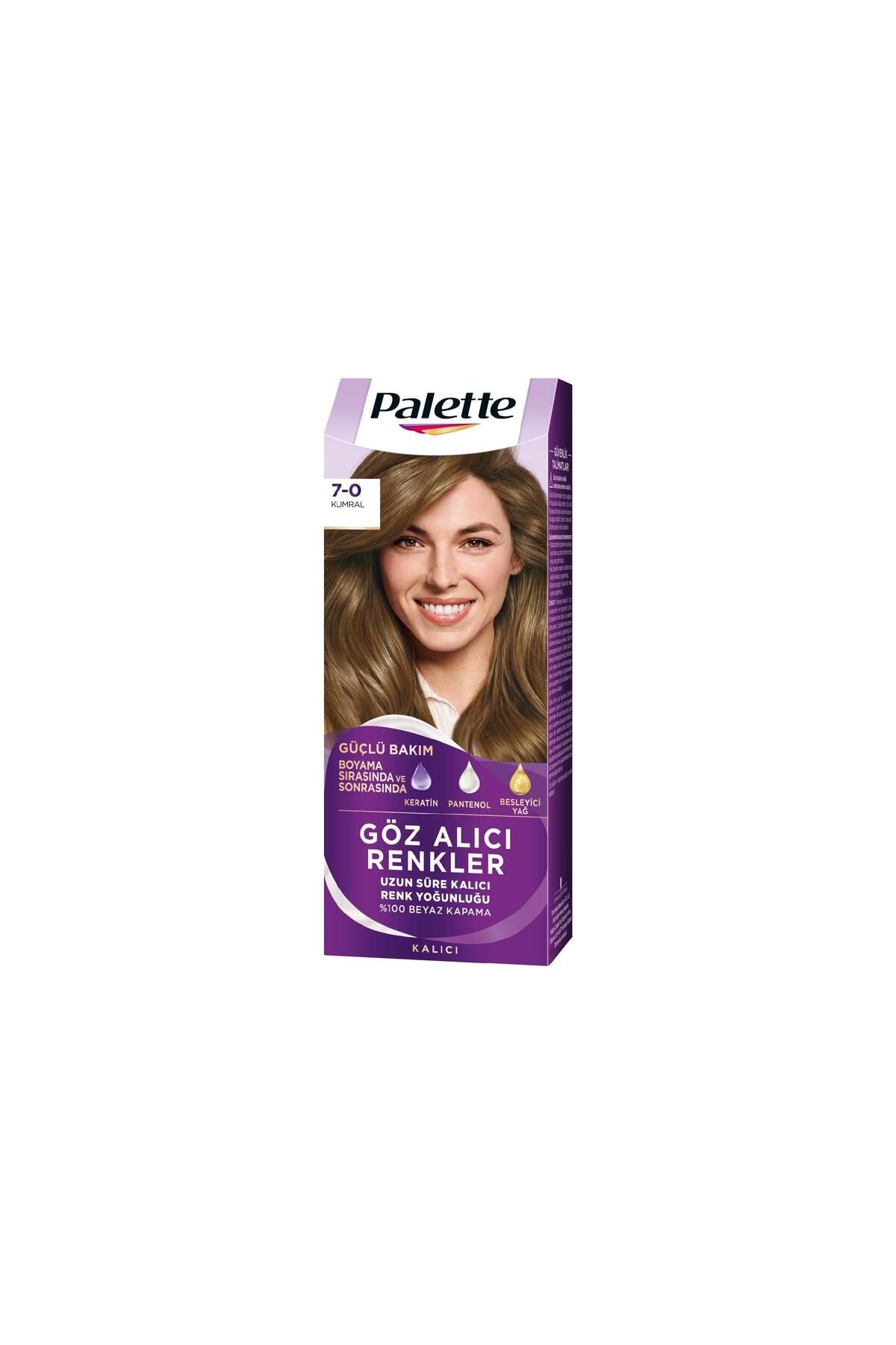 Palette Göz Alıcı Renkler Saç Boyası 7-0 Kumral 50 ml