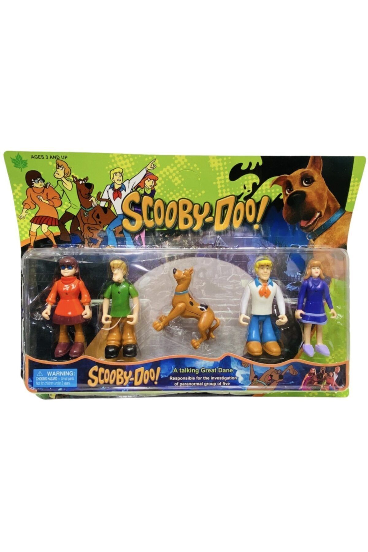 toysandmore Scooby-doo Nostalji Çizgifilm Karakter Figür Işıklı Et Malzeme 5 Parça