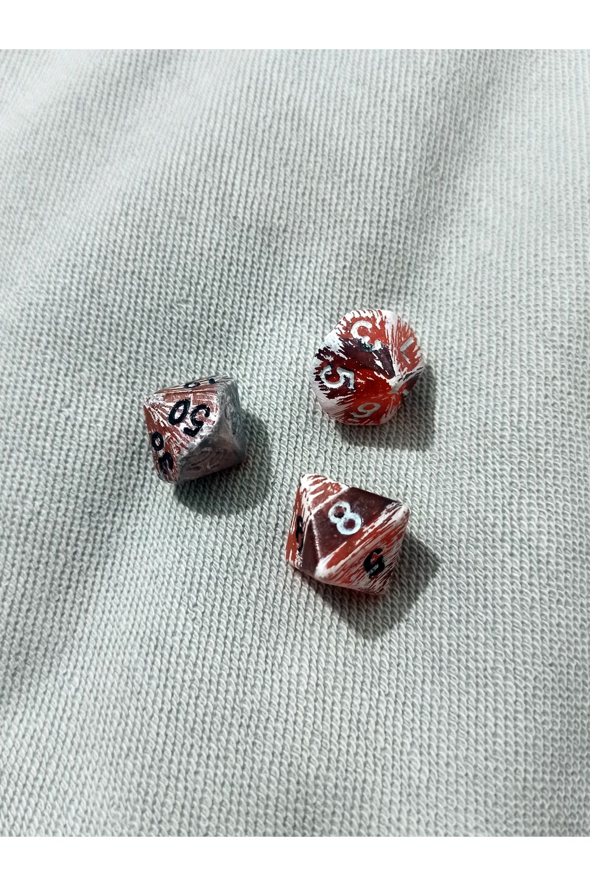 DiceLand Özel Üretim Role Play Game RPG DND D8 D10 D100 Zar Seti