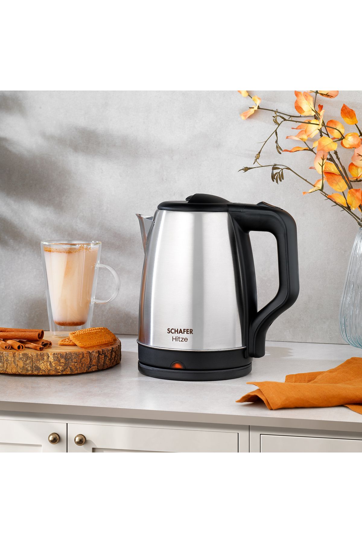 Schafer Hitze Paslanmaz Çelik Su Isıtıcı (KETTLE)-inox