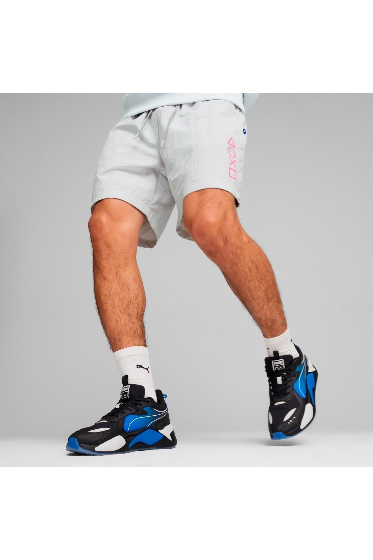Puma X Playstation Erkek Mavi Şort