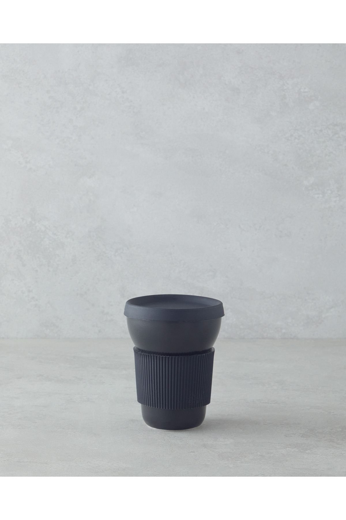 English Home Good Mood Chic Porselen Travel Mug 350 ml Siyah