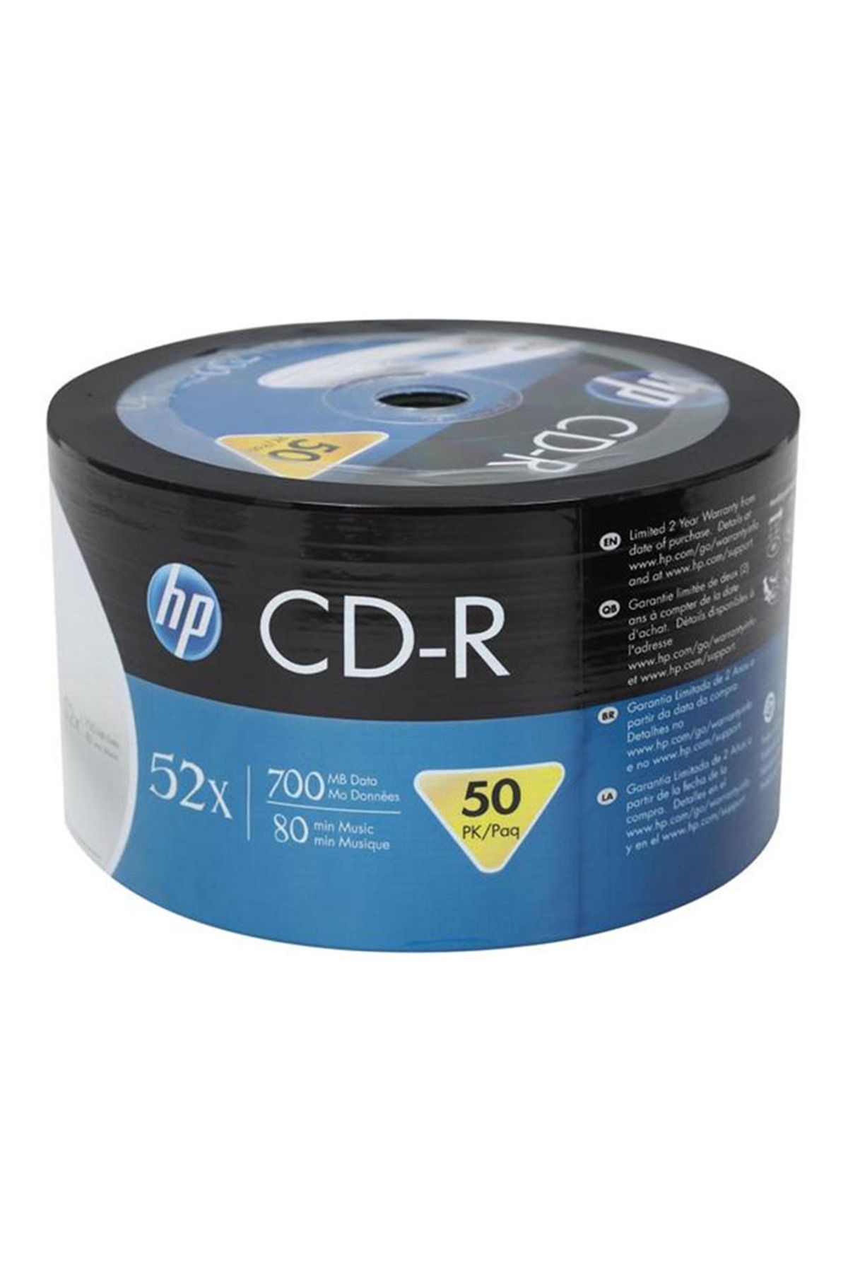 HP Cd-r 700mb/80mın 52x 50 Li Shrink