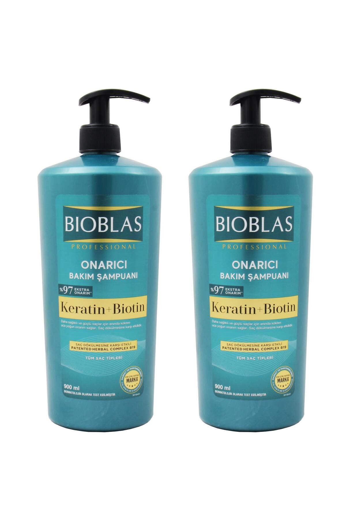 Bioblas Keratin Ve Biotin Onarıcı Bakım Şampuan 900 ml 2 Adet