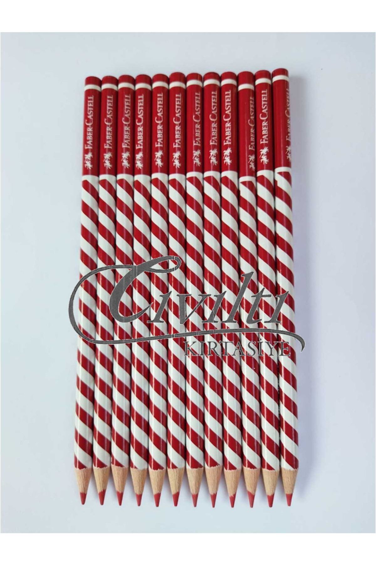 Faber Castell Başlık Kalemi Dalgalı Desen 12 Adet