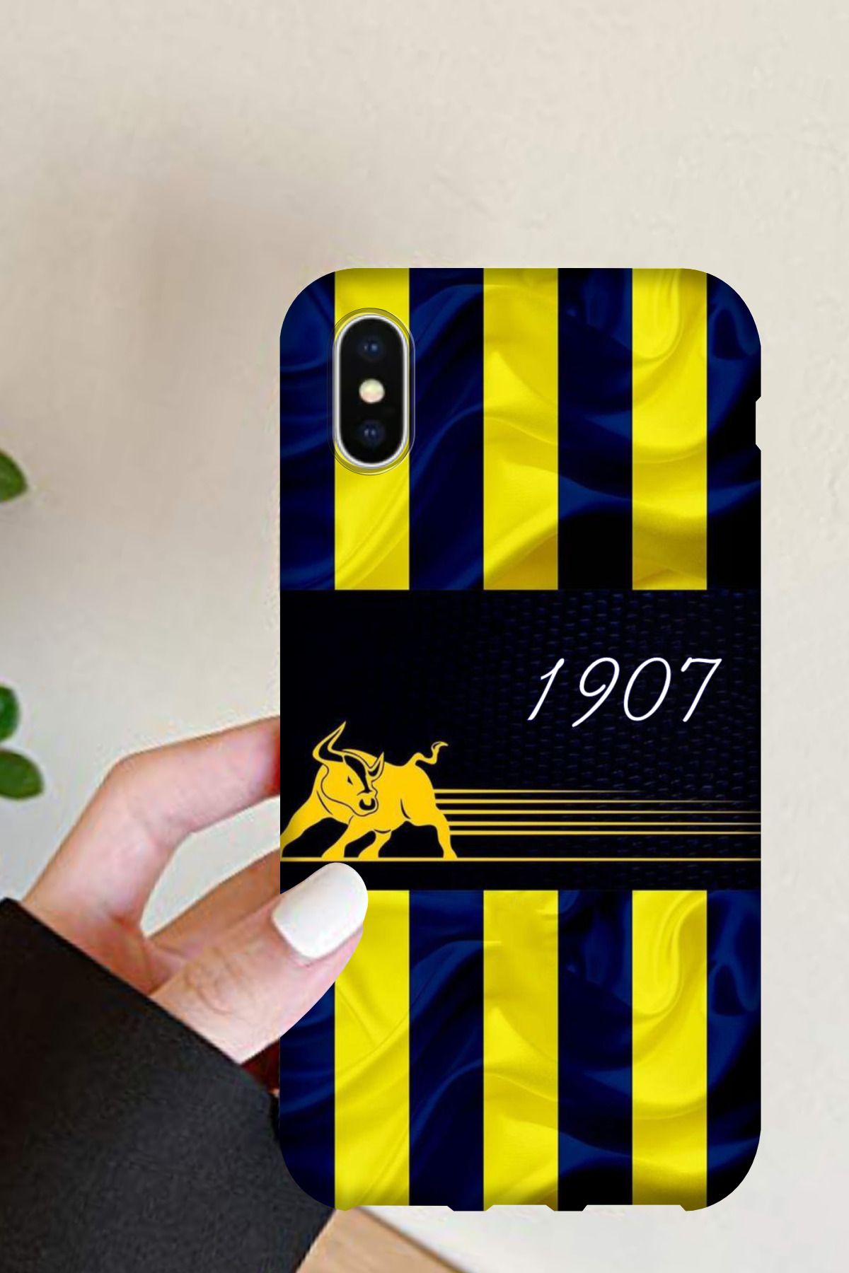 Snacase Apple iPhone X Futbol Takımı Desenli Kamera Korumalı HD Baskılı Silikon Kılıf