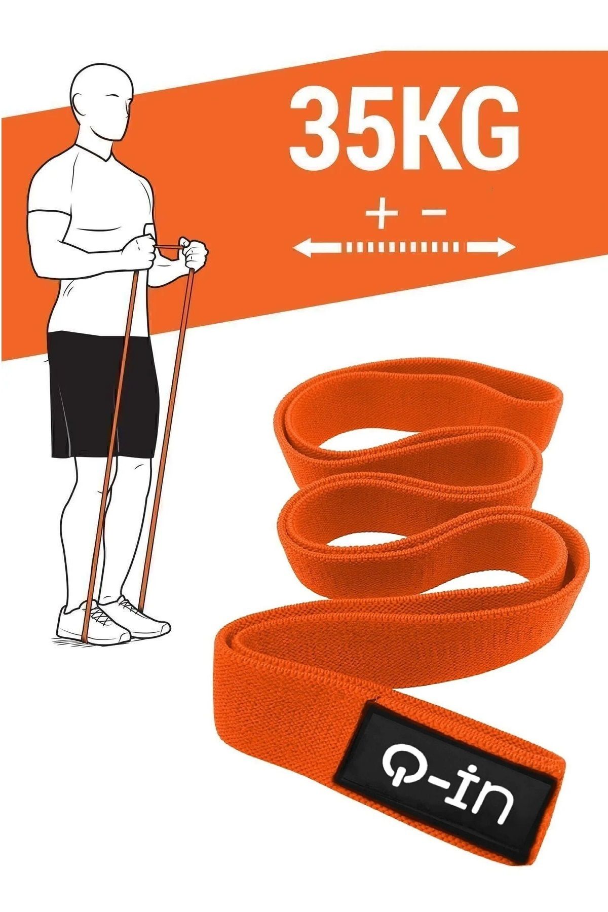 Q-İN 35 Kg Çift Sert Loop Direnç Bandı / Barfiks Lastiği