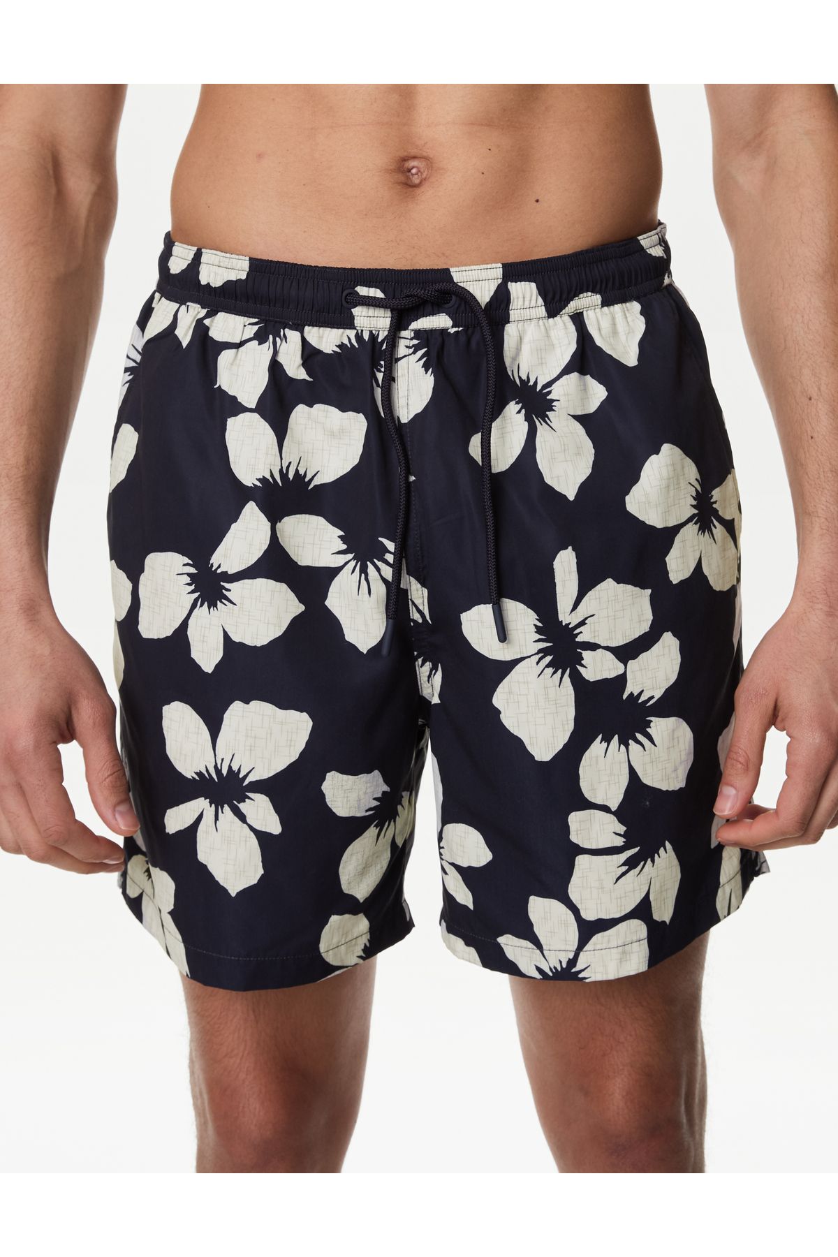 Marks & Spencer Quick Dry Çiçek Desenli Deniz Şortu