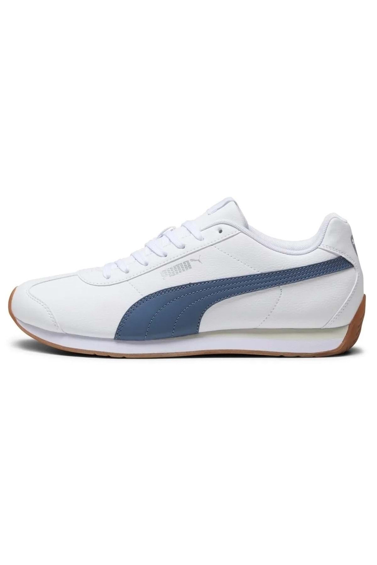 Puma Turin 3 383037-13 Erkek Spor Ayakkabı Beyaz-mavi
