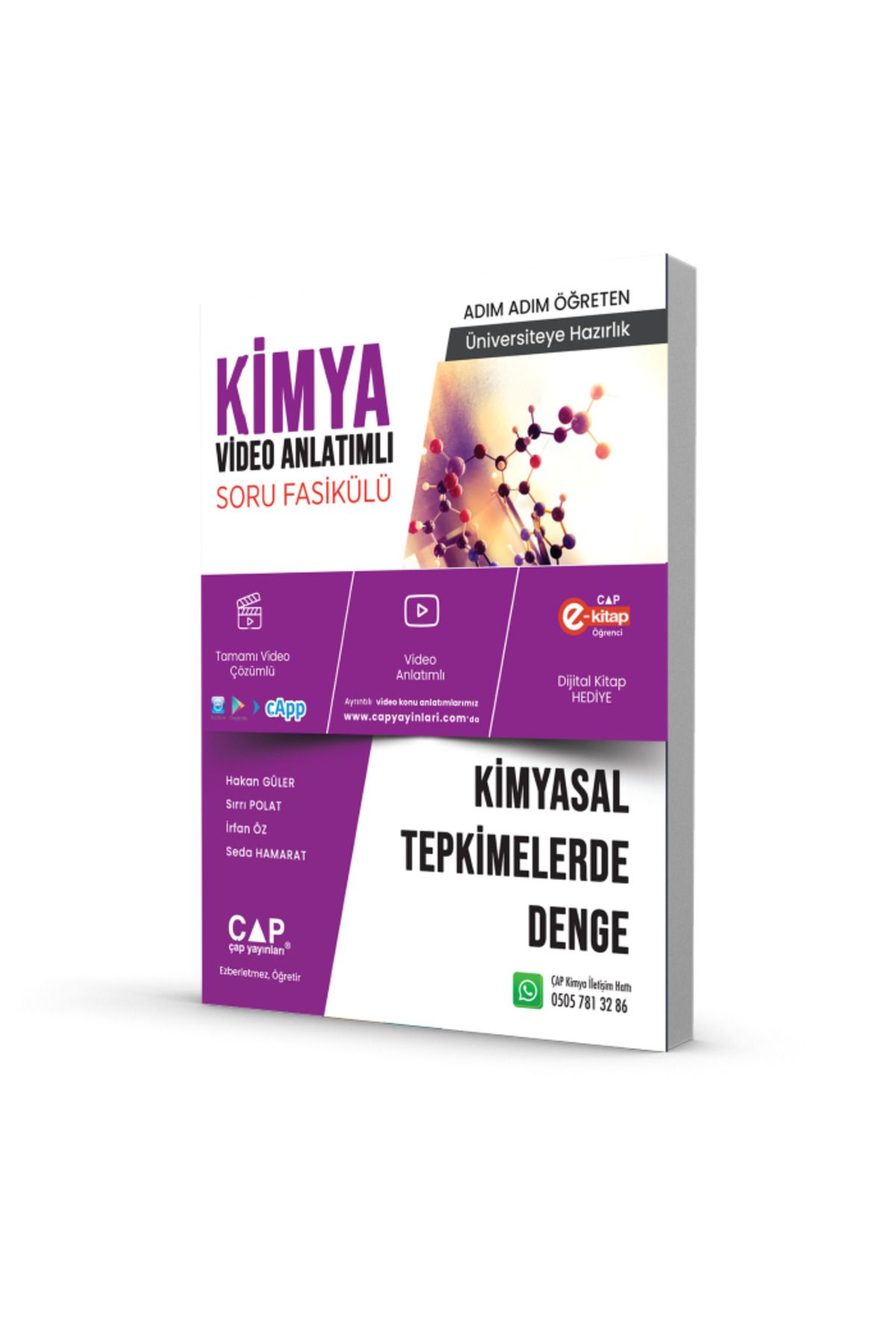 Çap Yayınları Çap Kimya Kimyasal Tepkimelerde Denge Asitler Video Anlatımlı Soru Fasikül