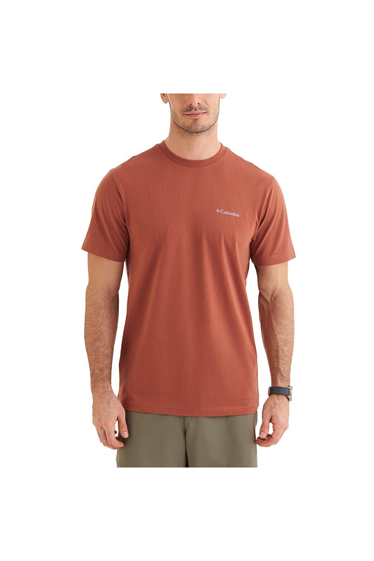 Columbia Cs0282 Csc M Basic Sm Logo Brushed Ss Tee Erkek T-shirt