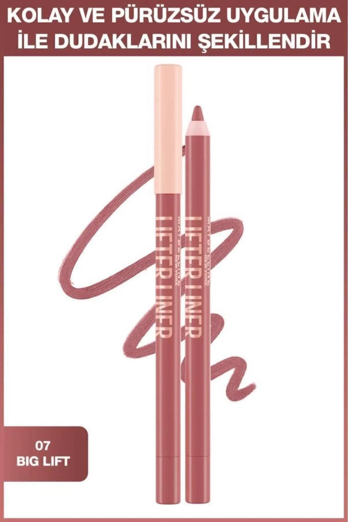Maybelline New York Lifter Liner Pembe Tonlu Dudak Kalemi- 07 Big Lift