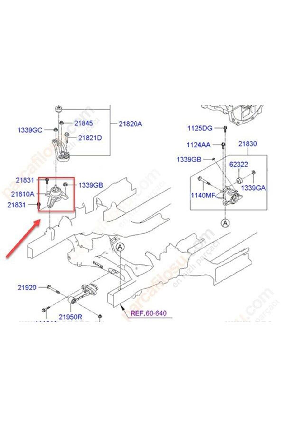 Hyundai İx35 Motor Takoz Sağ (2010-2015) 1.6 GDI 218102Y500