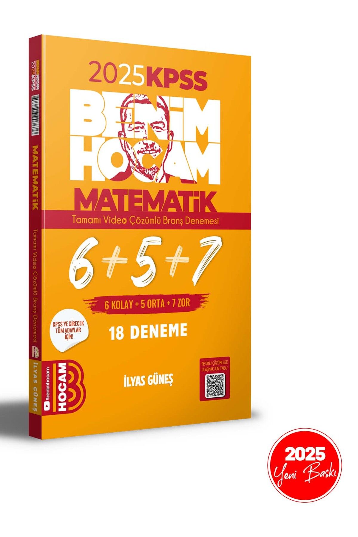 Benim Hocam Yayınları 2025 KPSS Matematik Tamamı Çözümlü 6+5+7 Deneme Benim Hocam Yayınları