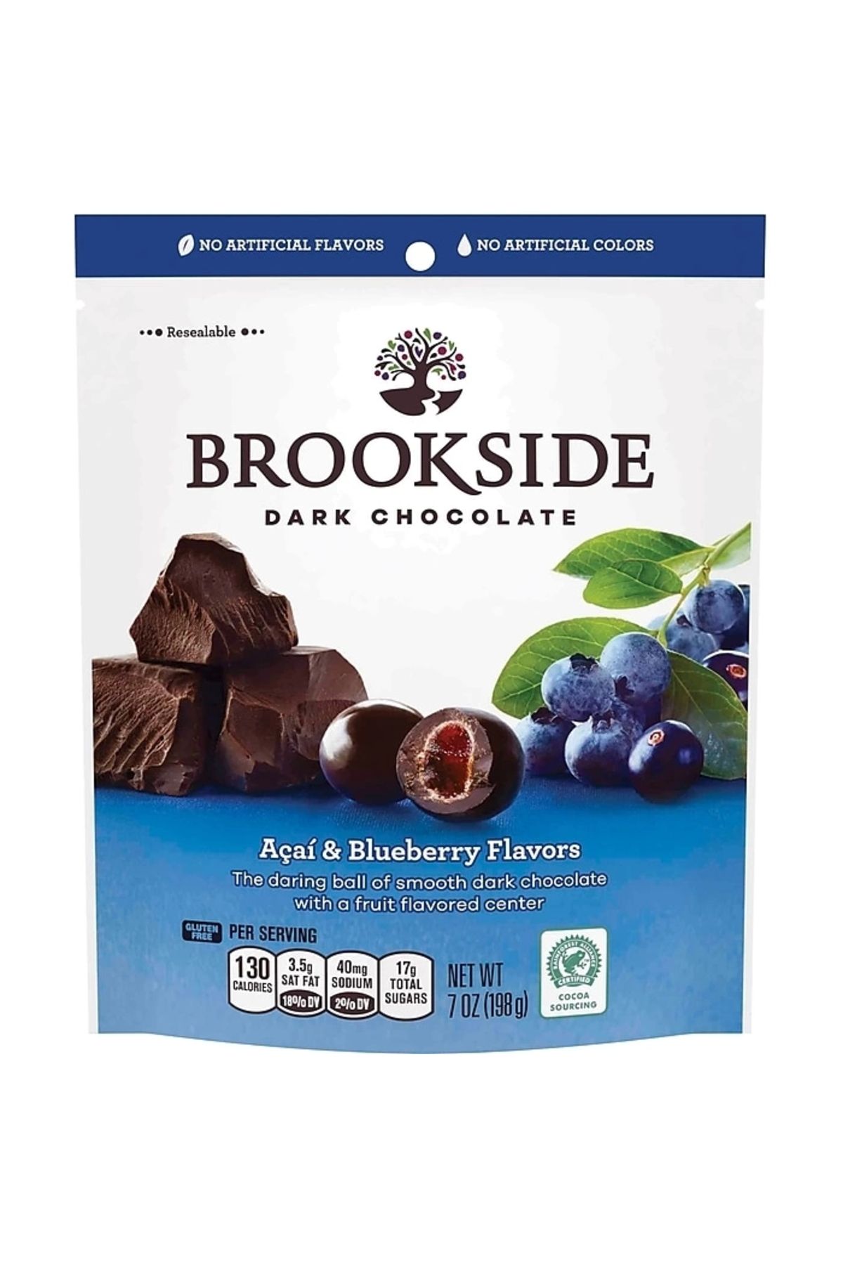 Dark Brooksıde Dark Chocolate Açai Blueberry Flavors 198 gr