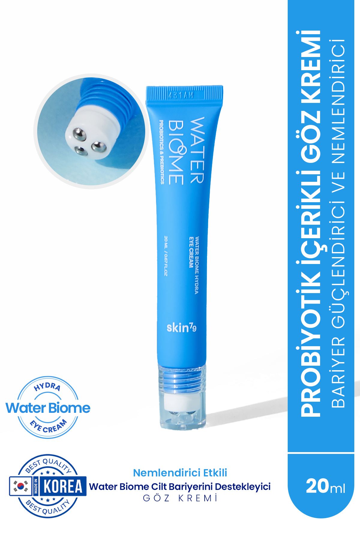 Skin79 Water Biome Hydra Eye Cream - Özel Aplikatörlü Besleyici Onarıcı Göz Kremi 20ml