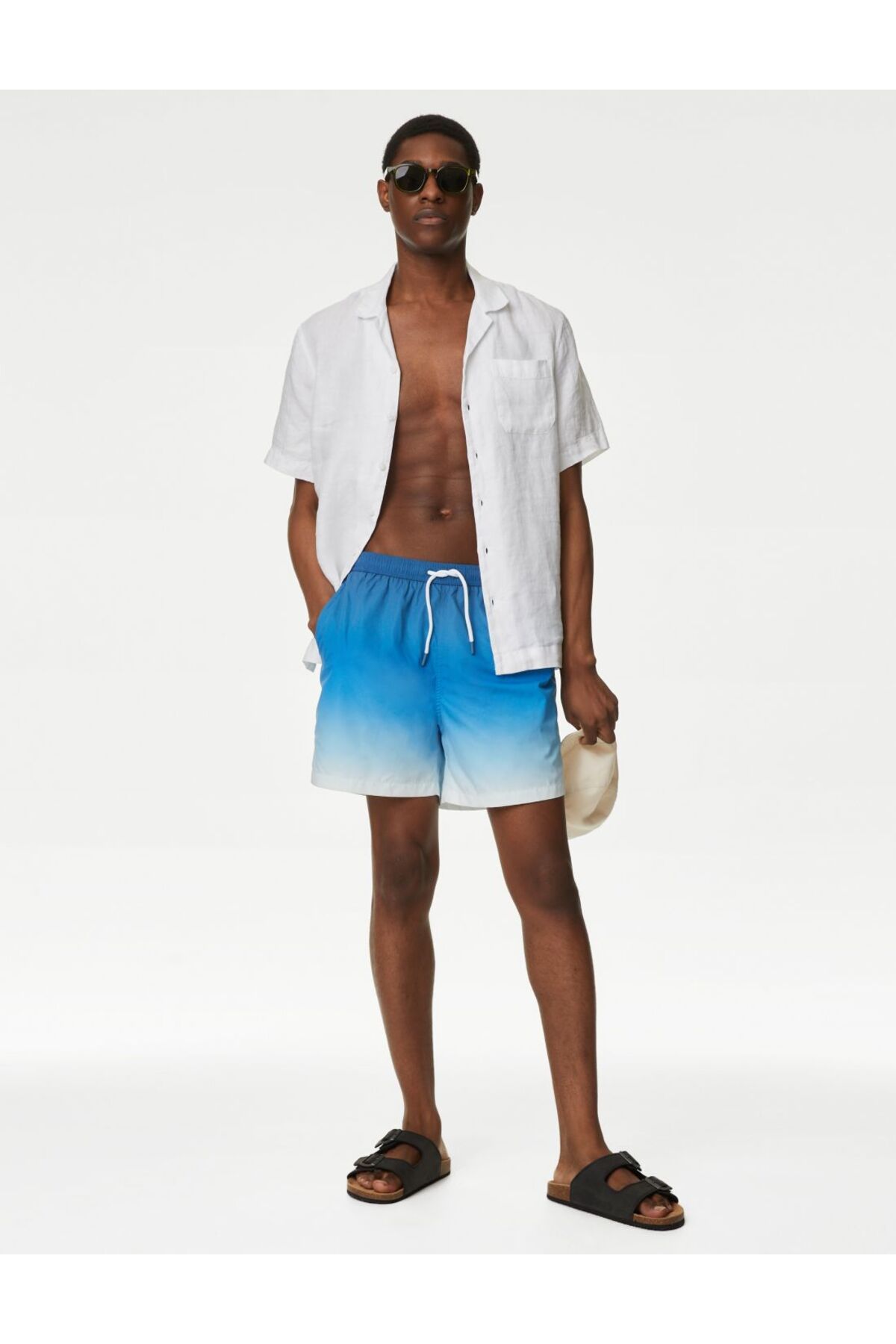 Marks & Spencer Ombre Desenli Quick Dry Deniz Şortu