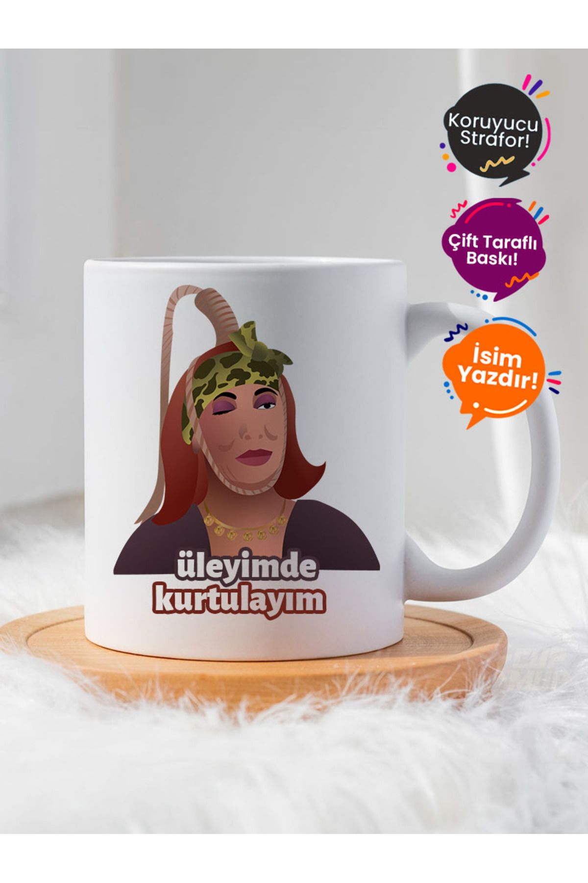 Cup Mup Cennet Mahallesi | Üleyimde Kurtulayım | Hediye Kupa Bardak