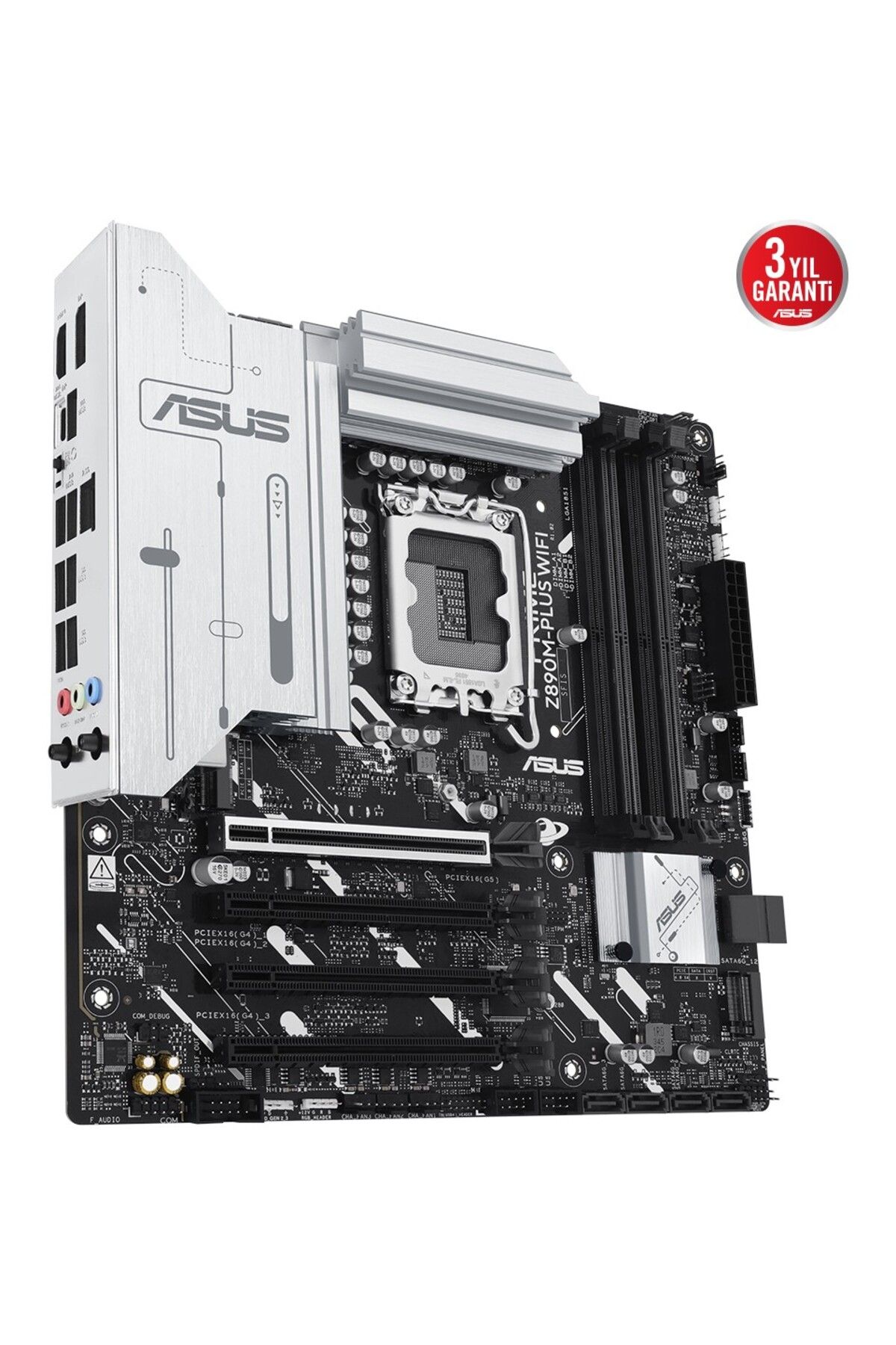 ASUS Prime Z890M-Plus Wifi 7600Mhz Oc Wi-Fi 7 Ddr5 Soket 1851 M.2 Hdmi Dp Matx Anakart