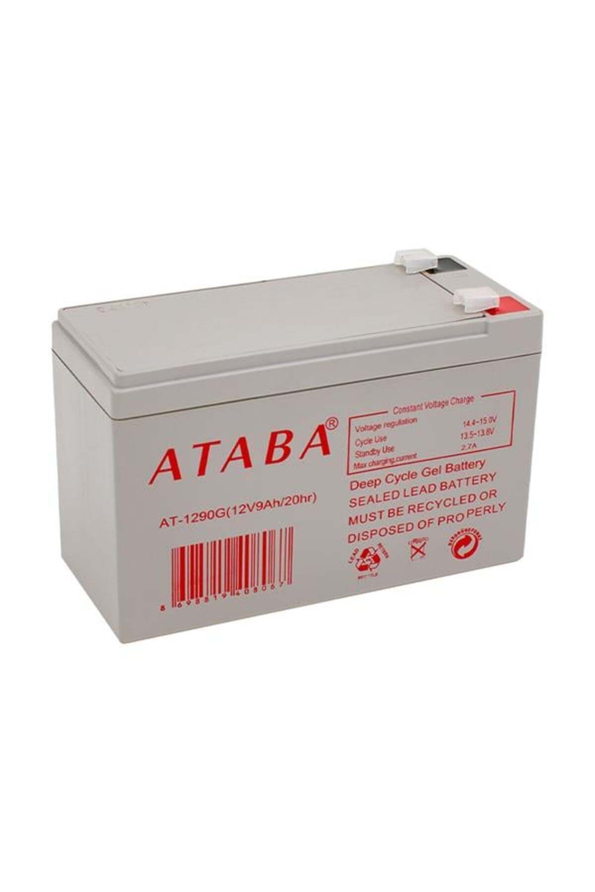 Ataba At-1290g Jell 12 Volt - 9 Amper Jel Akü (150 X 65 X 90 MM)