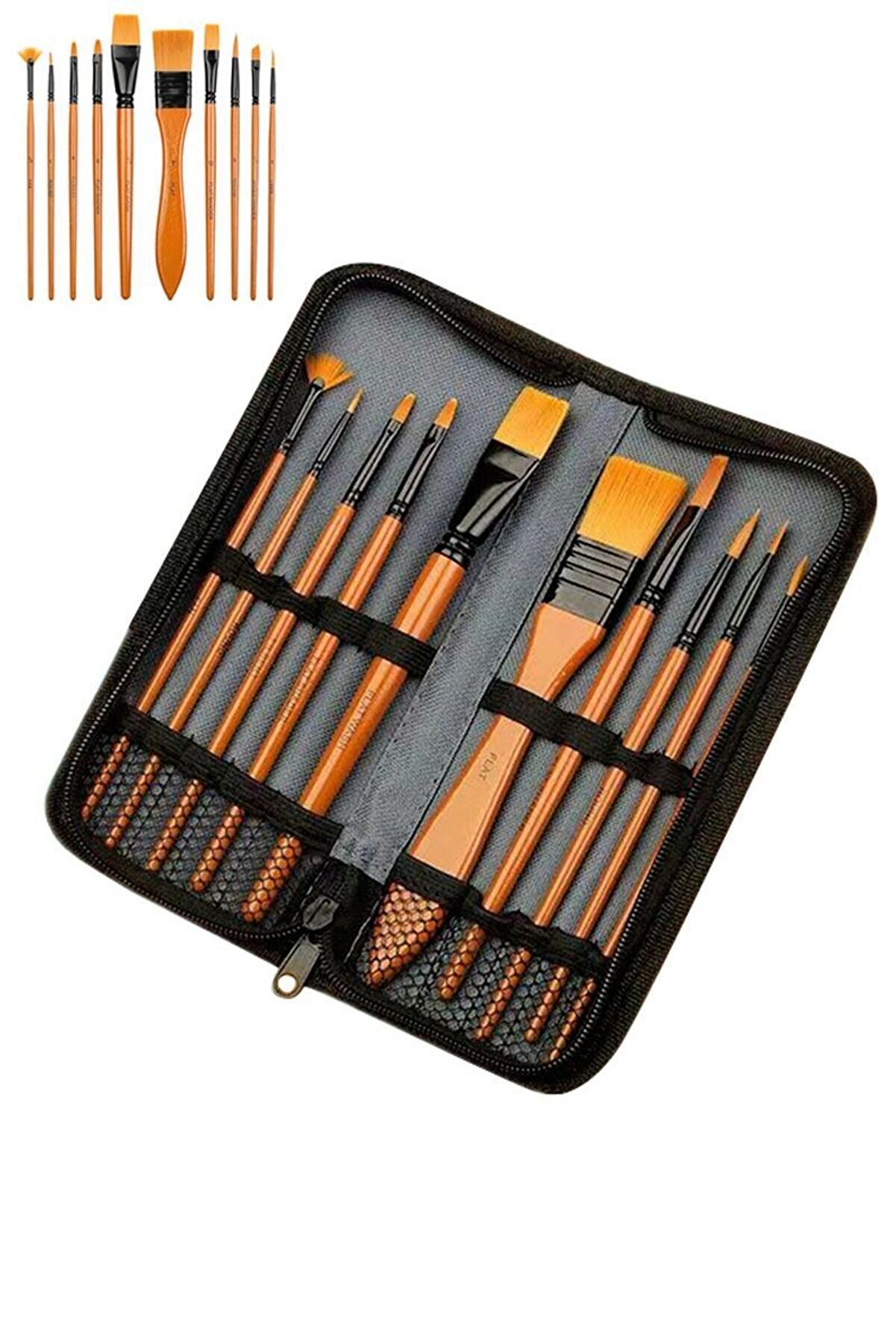 Weather Forecast 10 Adet Naylon Boya Fırçası Seti - Akrilik ve Guaj Boya İçin