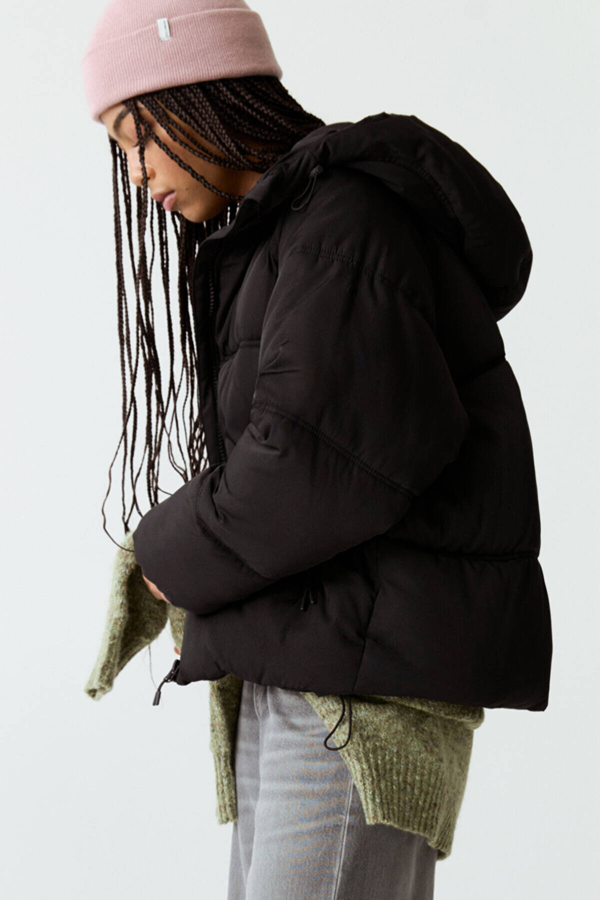 Buy Pull Bear Quilted Hooded Puffer Jacket at Ubuy UK