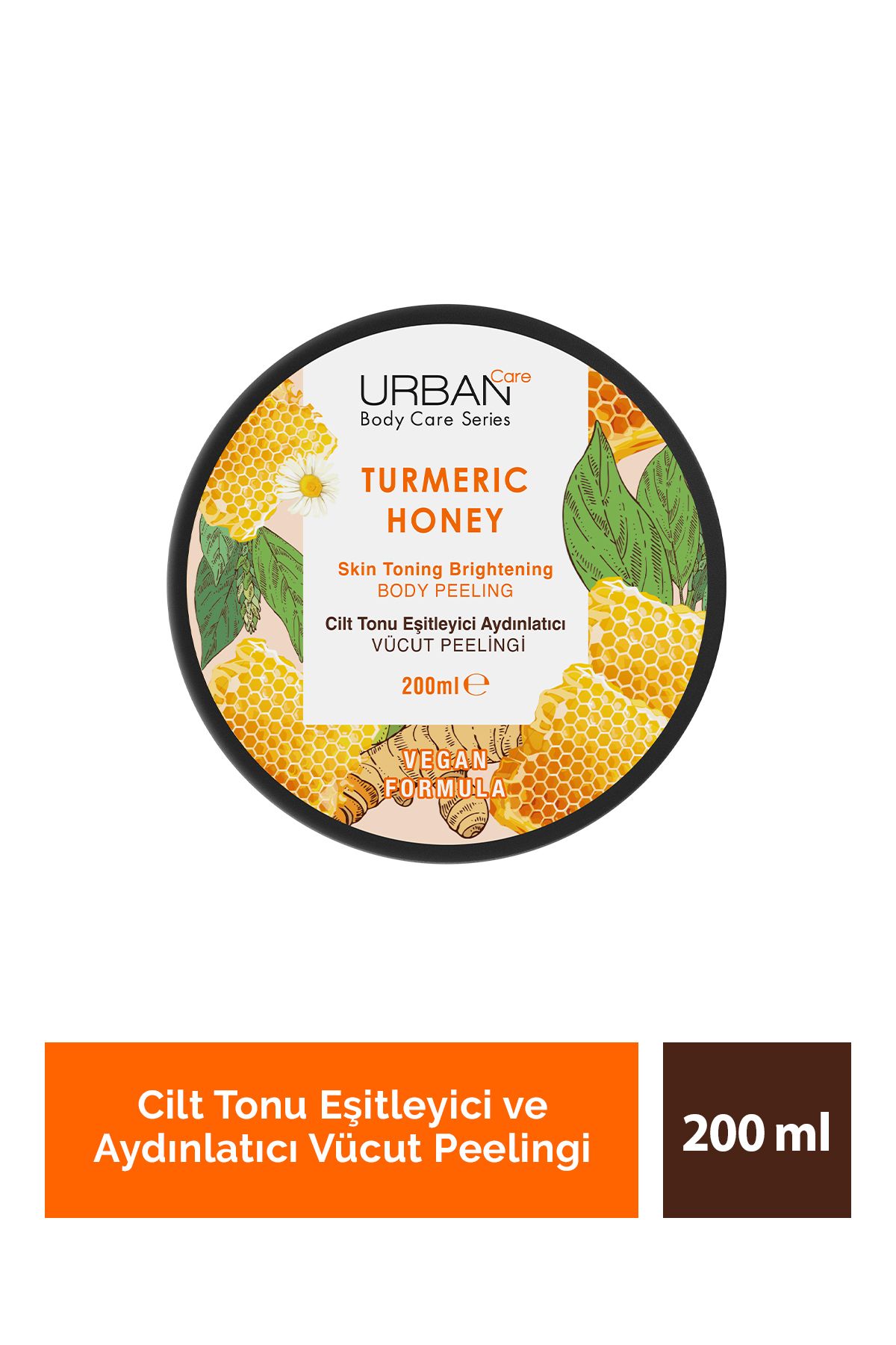 Urban Care Turmeric Honey Cilt Tonu Eşitleyici ve Aydınlatıcı Vücut Peelingi 250 Ml-vegan