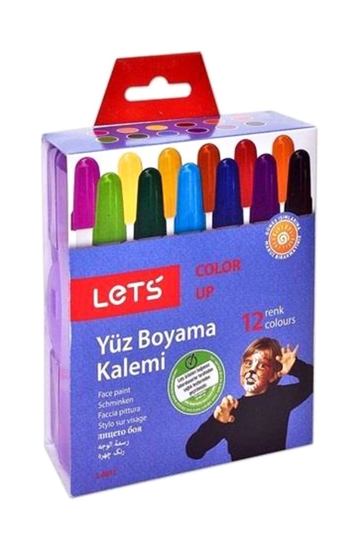 Genel Markalar Yüz Boyama Kalemi 12 Renk Çevirmeli L6812