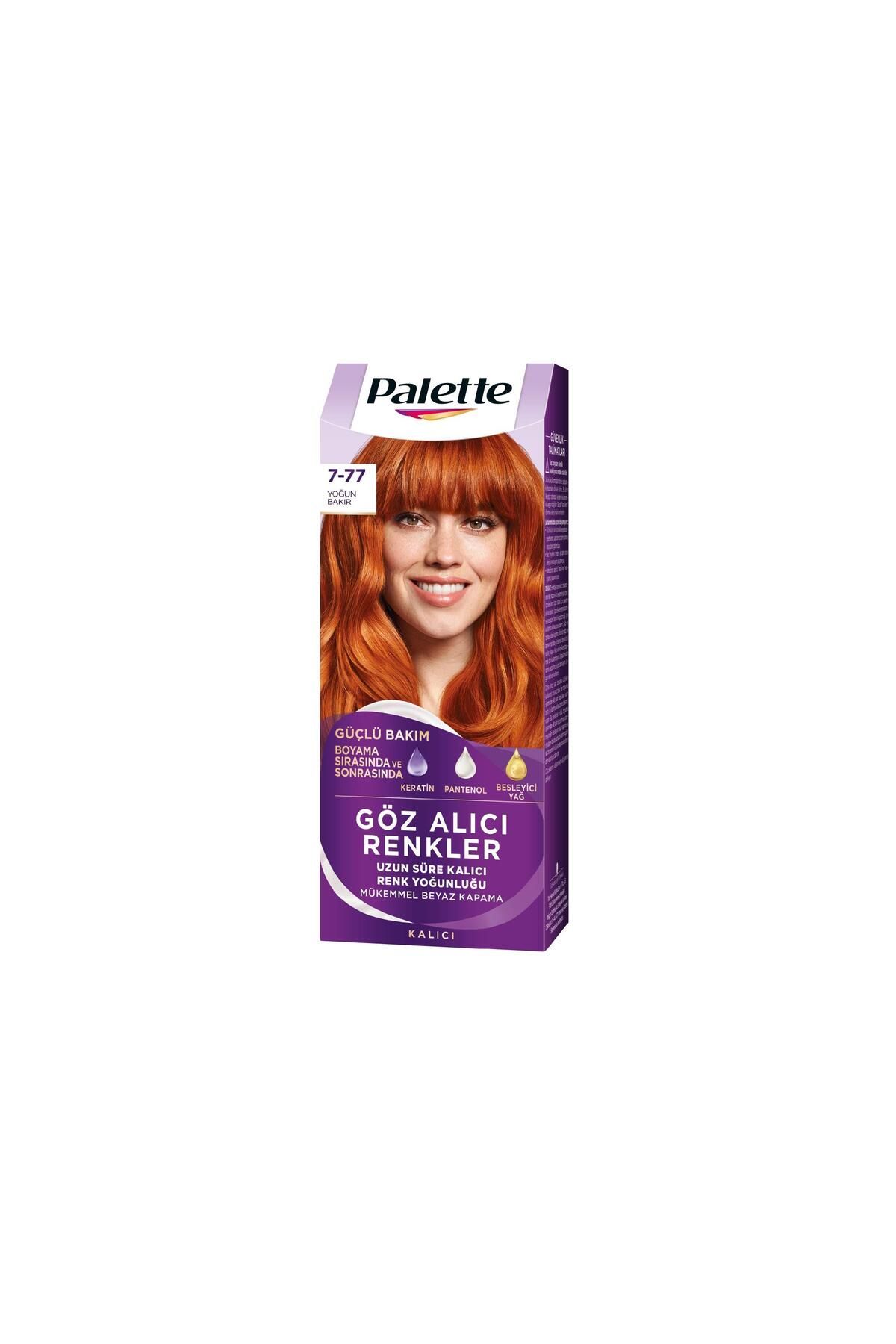 Palette Göz Alıcı Renkler Saç Boyası 7-77 Yoğun Bakır 50 ml