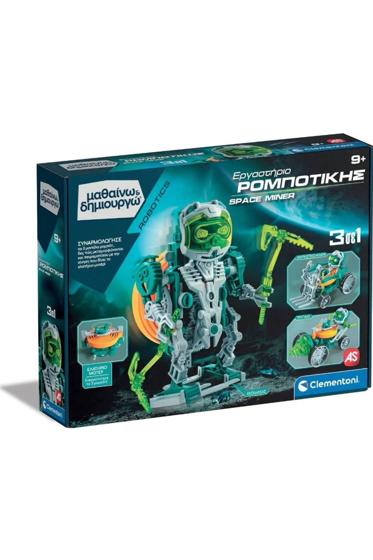 Clementoni CLEMENTONİ Öğrenin ve Robotik Oluşturun Eğitici Oyun Space Miner Robotik Atölyesi