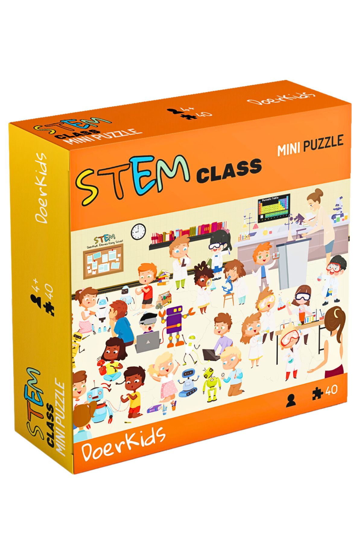 DoerKids STEM Class - STEM Eğitimi Mini Puzzle | 3-7 Yaş - 40 Parça
