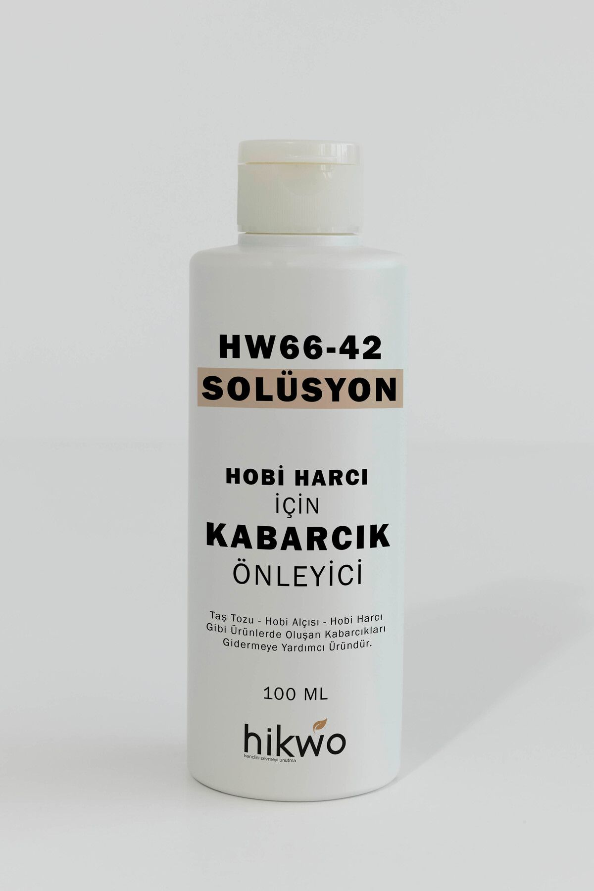 Hikwo Taş Tozu ve Hobi Harcı Hava Kabarcık Önleyici Solüsyon 100 ML