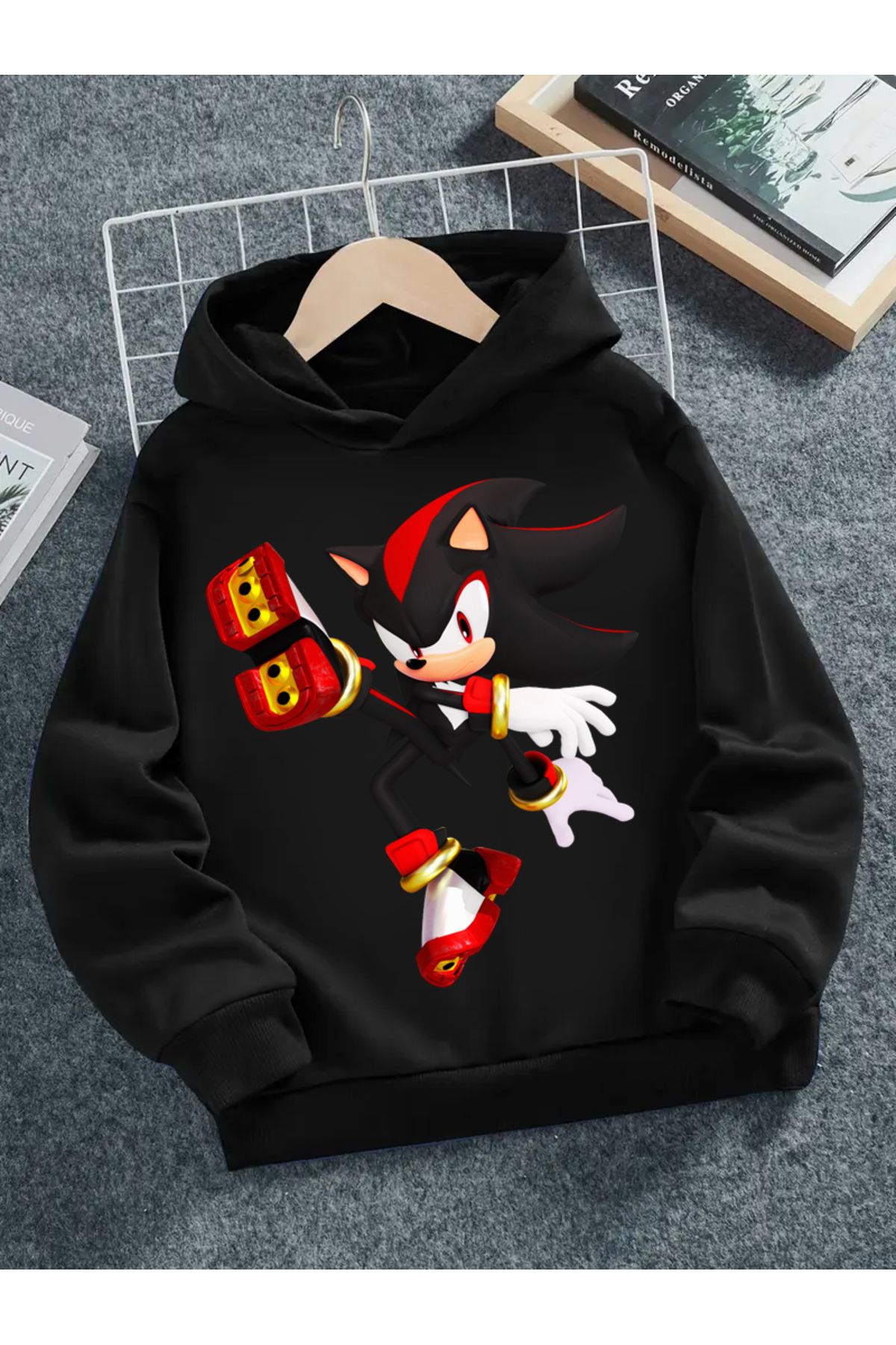 GALASHOP Sonic Kirpi 3 Çocuk Kapşonlu Mod46