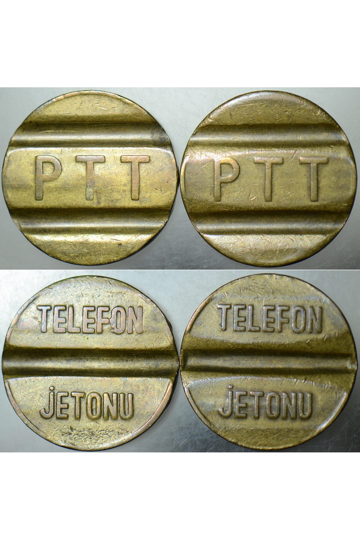 Banknoting PTT ANKESÖRLÜ TELEFON JETONU KÜÇÜK BOY. 22 mm ÇAPINDA. 80Lİ 90LI YILLAR. (1 adet için fiyattır)