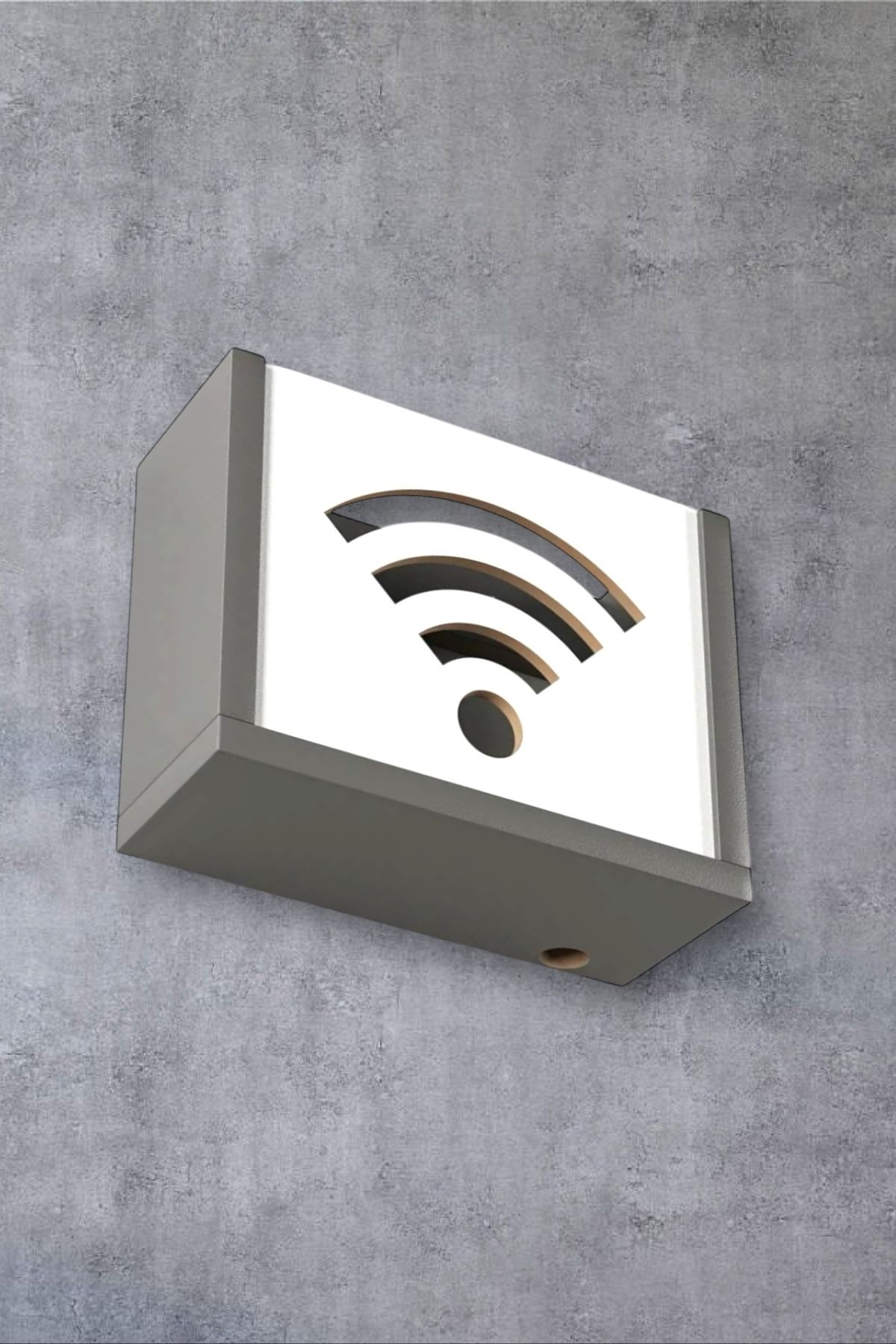mayastyle Modem Saklama Kutusu (MDF) Duvar Rafı Antrasit