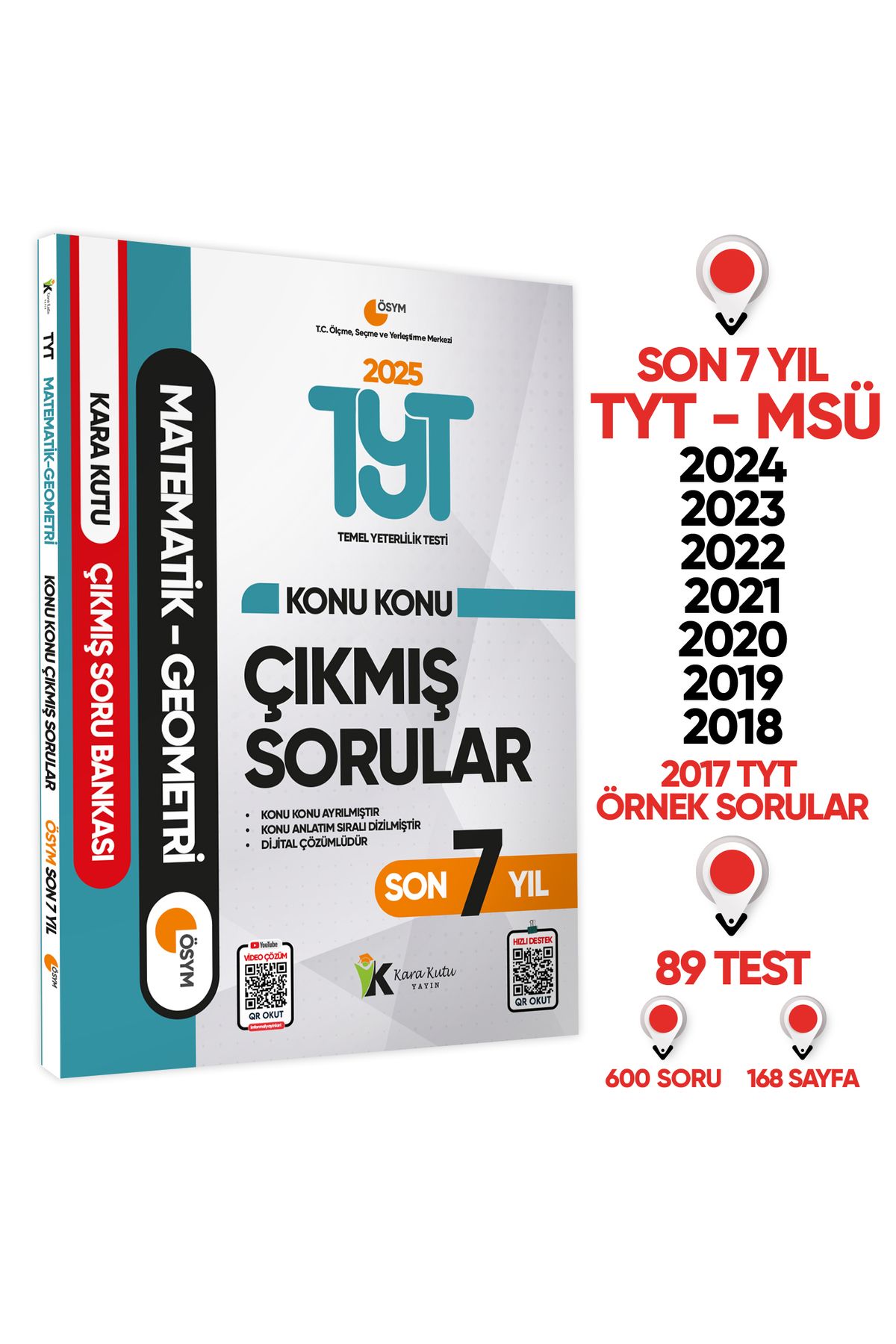 İnformal Yayınları 2025 Yks-tyt Matematik-geometri Karakutu Ösym Çıkmış Soru Bankası Çözümlü Konu Konu Son 7 Yıl