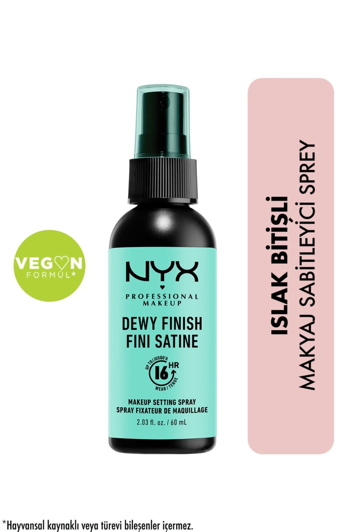 NYX Professional Makeup Makyaj Sabitleyici Sprey - Makeup Setting Spray Dewy Dewy 80 G 800897813727
