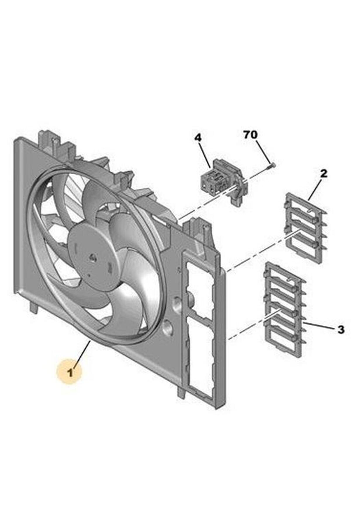 Peugeot 407 Fan Motoru Komple Çerçeveli (2004-2011) 2.0 HDI 9804778380