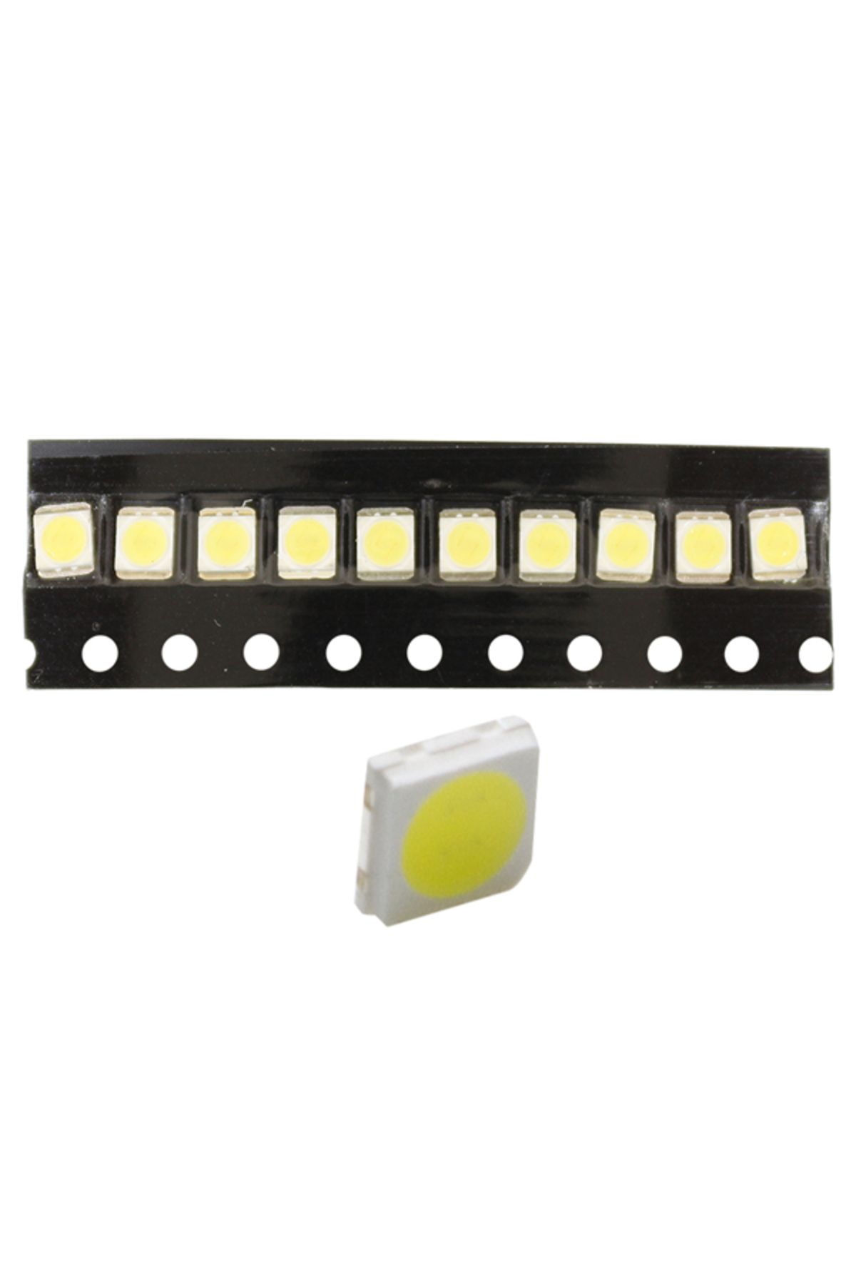 Simbastore LEDBAR LEDLERİ 1 WATT BEYAZ   3-3V - 3.6V 6000-6500K (BÜYÜK EKSİ KÜÇÜK ARTI) 3 VOLT