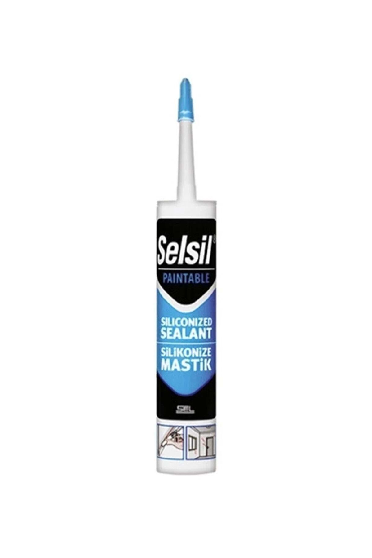 Selsil Silikonize Mastik Beyaz