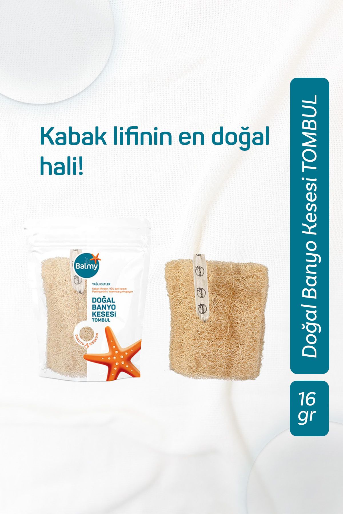 Balmy Doğal Kabak Tombul Banyo Kesesi