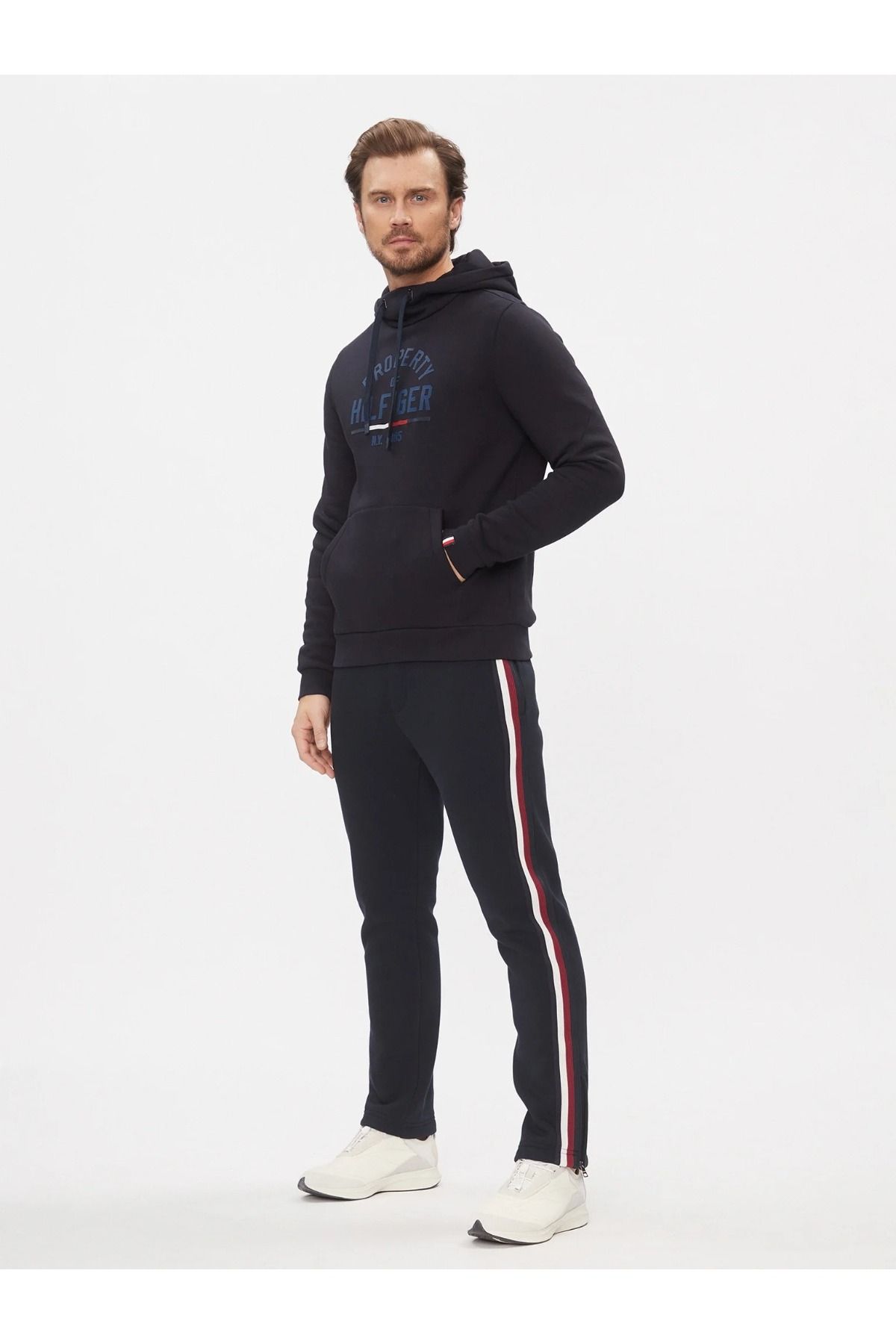 Tommy Hilfiger Erkek Global Stripe Regular Fit Eşofman Altı