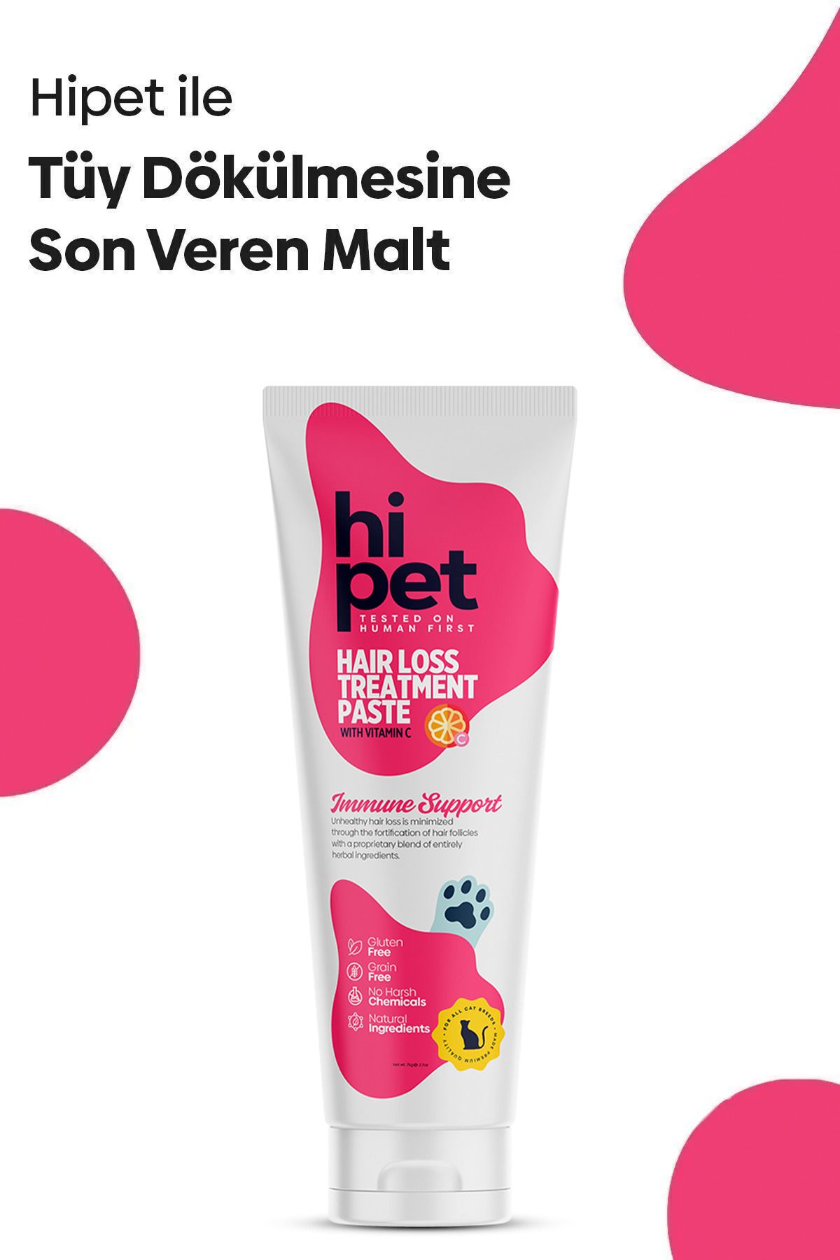 HiPet Tüy Dökülme Engelleyici Kedi Maltı