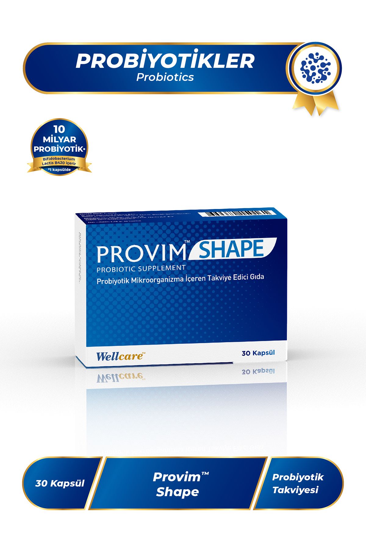 Wellcare Provim Shape Probiyotik 30 Kapsül