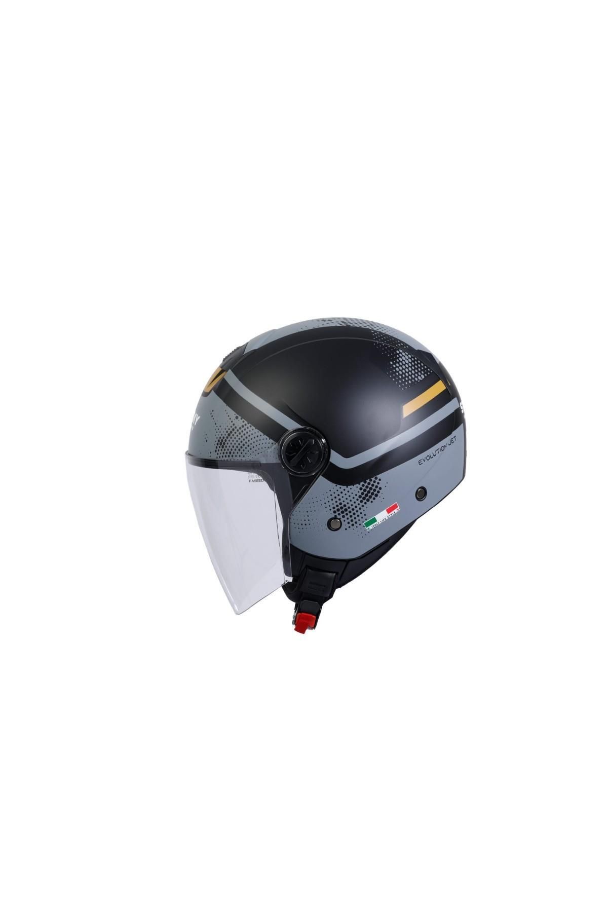 Sway 715 Kask Gemını Black Grey