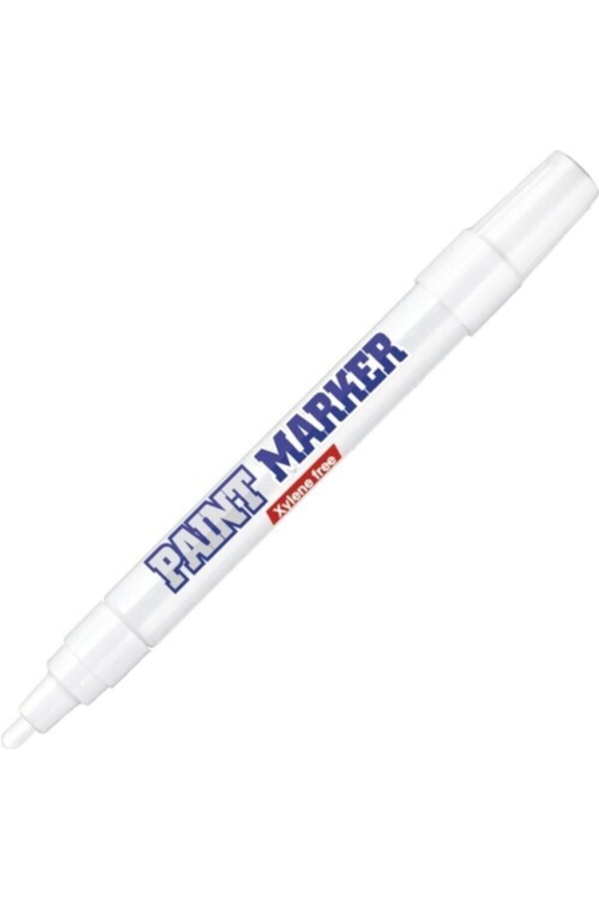 Alteco Beyaz Paint Marker Silinmez Yazı Lastik Metal Kalemi