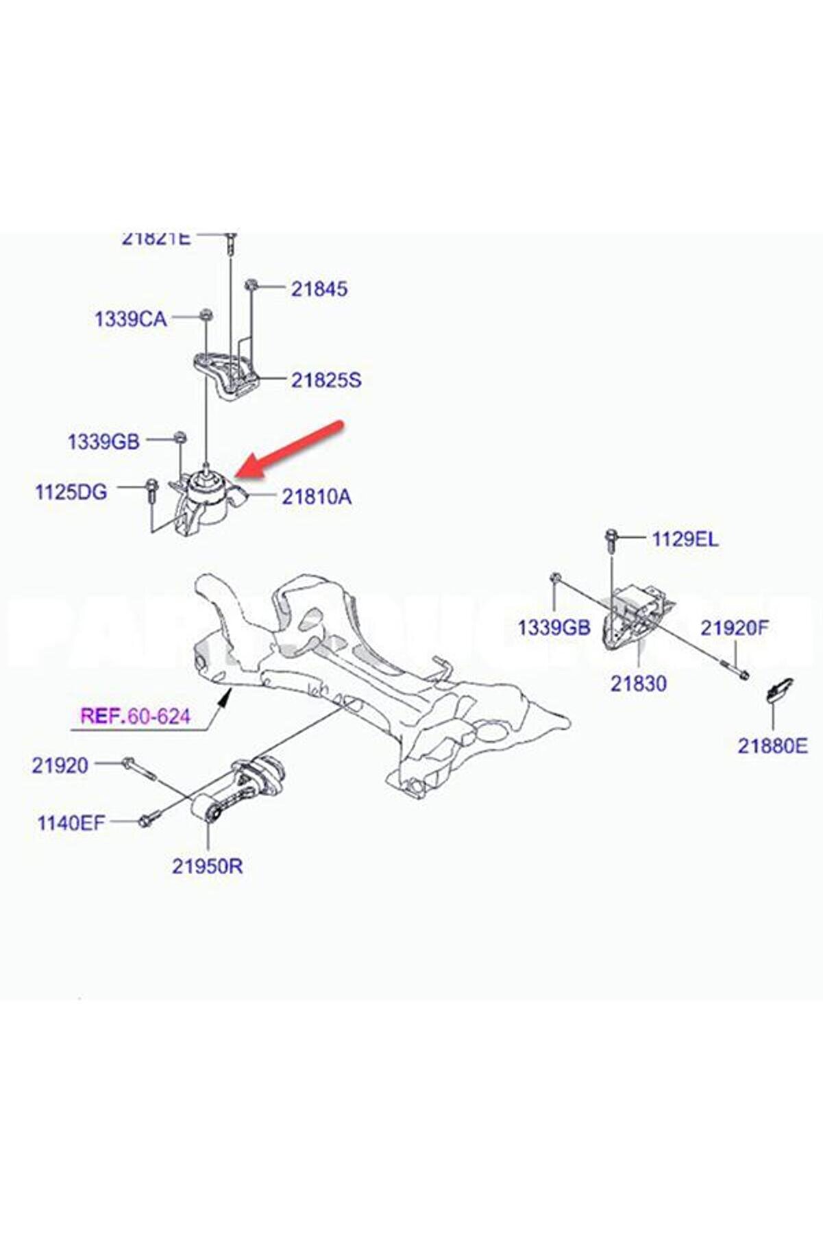 Hyundai İ20 Motor Takoz Sağ (2015-2018) 1.4 CRDI 21810C8400
